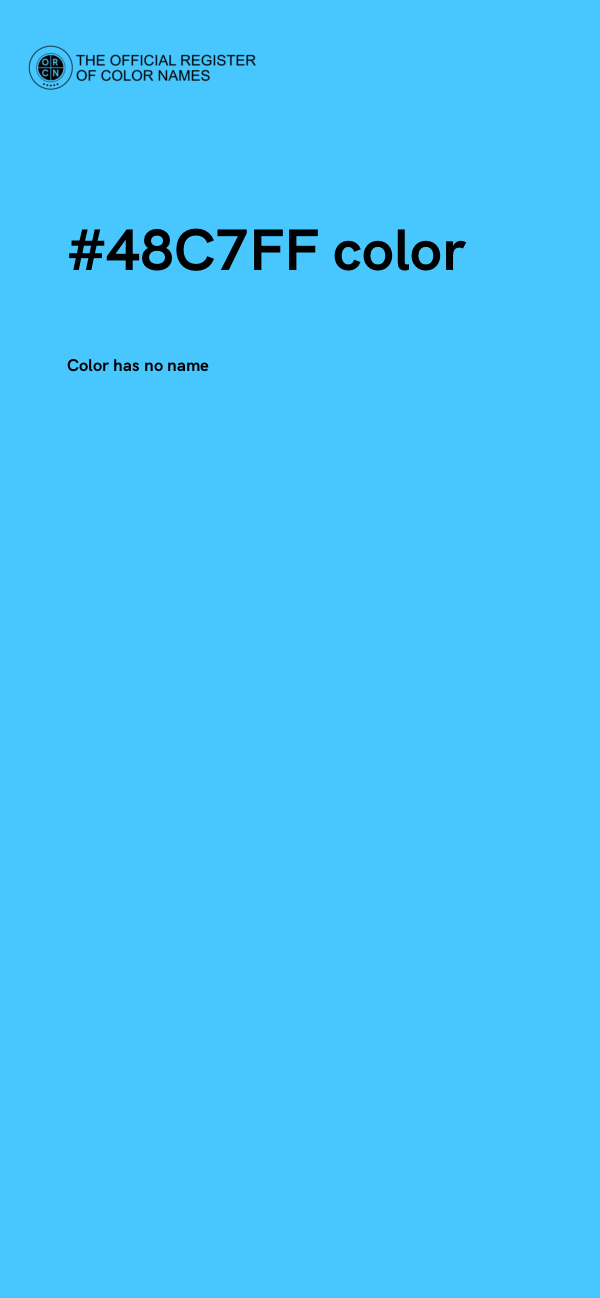#48C7FF color image
