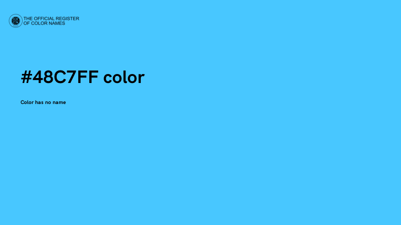 #48C7FF color image
