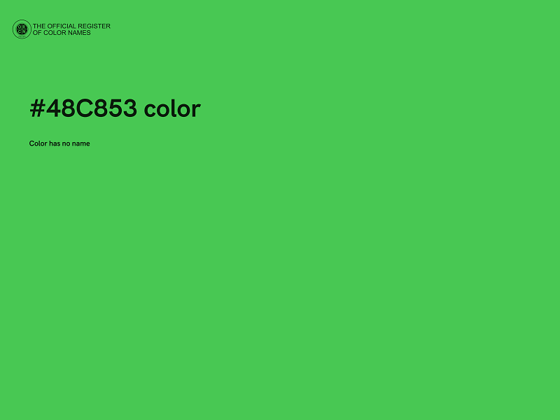 #48C853 color image