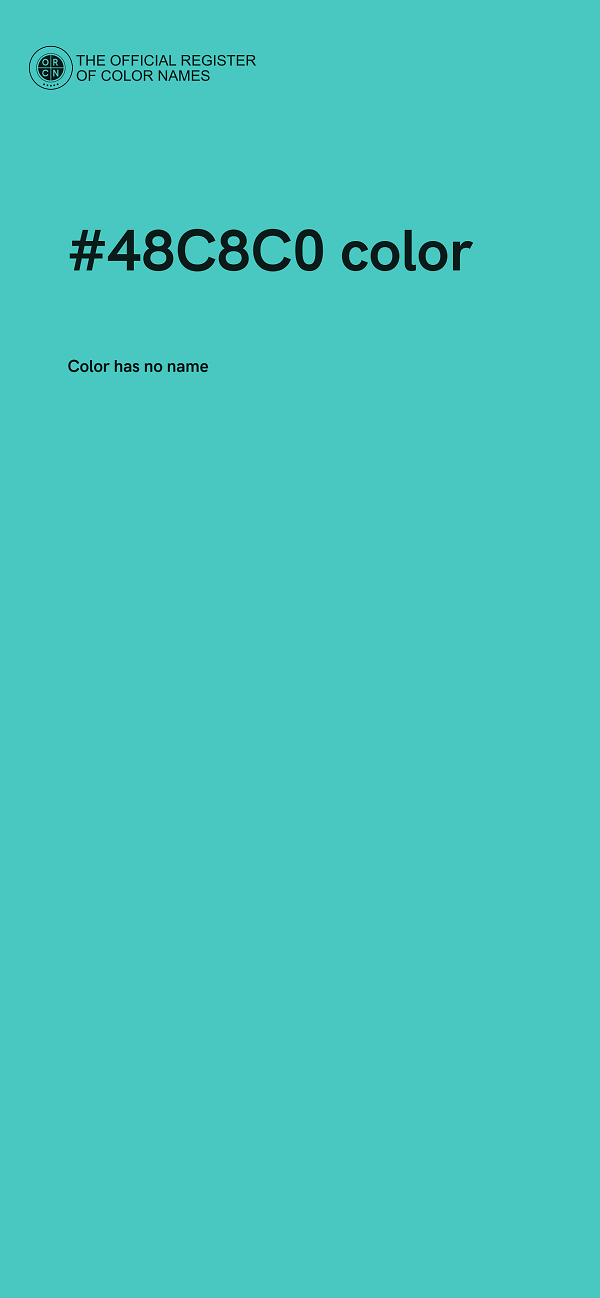 #48C8C0 color image
