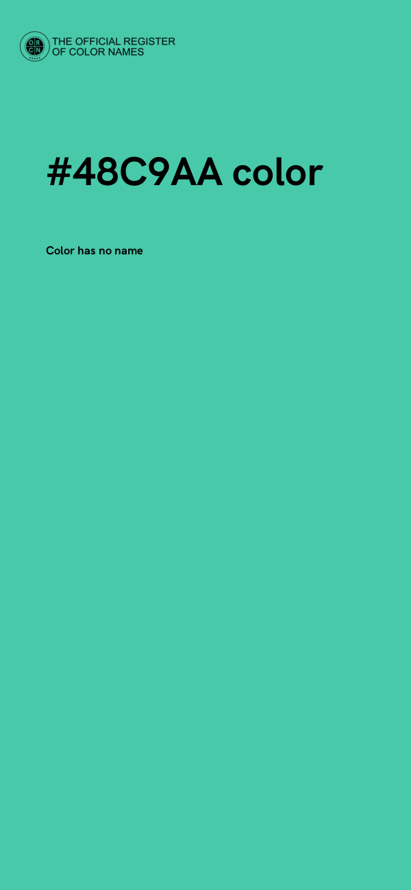 #48C9AA color image
