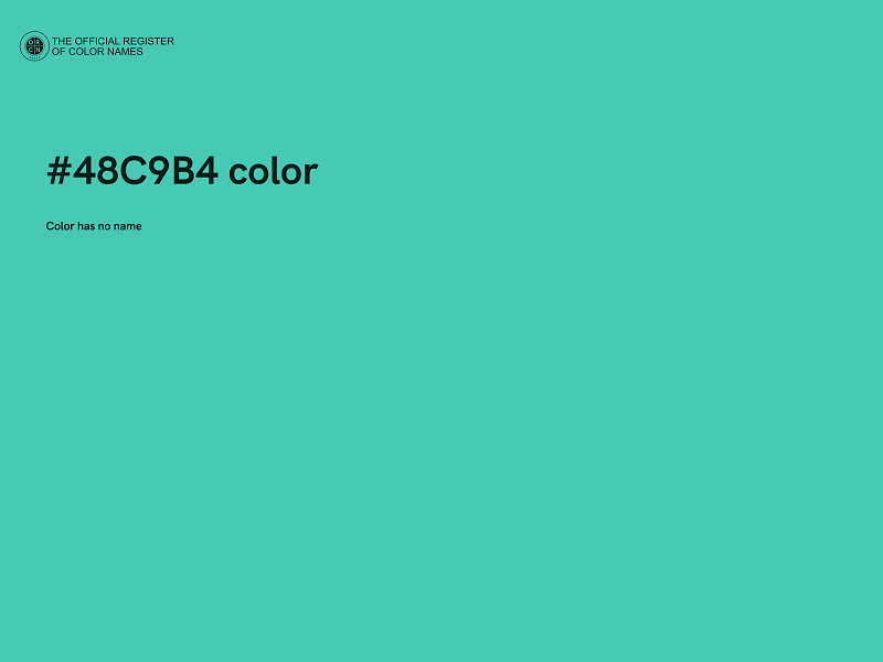 #48C9B4 color image