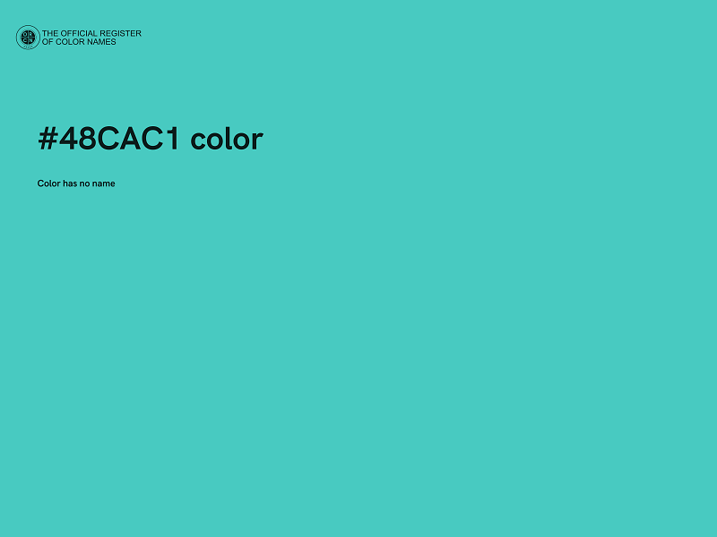#48CAC1 color image