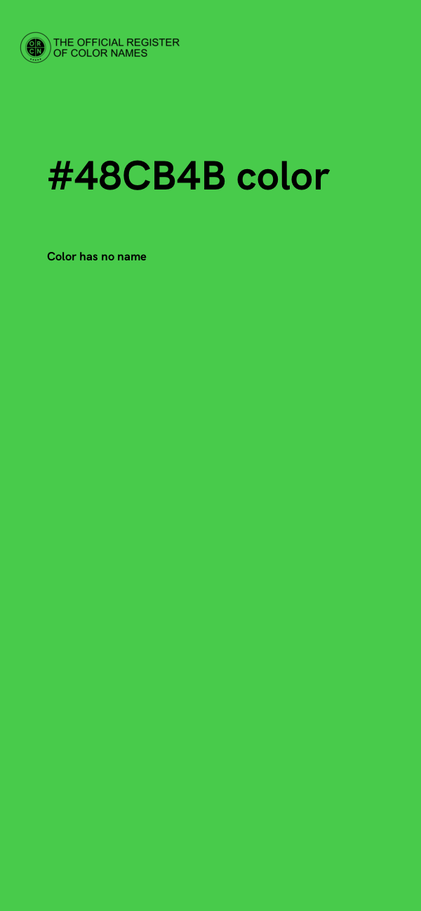#48CB4B color image