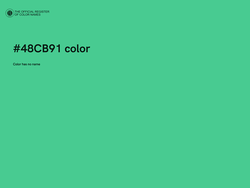 #48CB91 color image