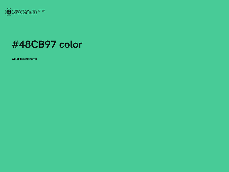 #48CB97 color image