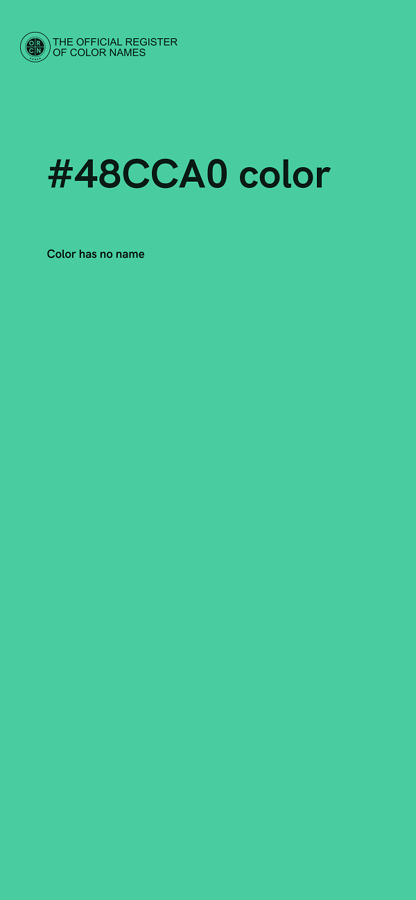 #48CCA0 color image