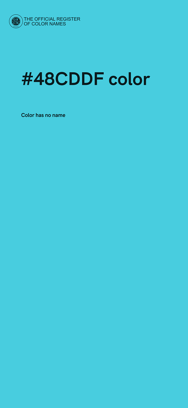 #48CDDF color image