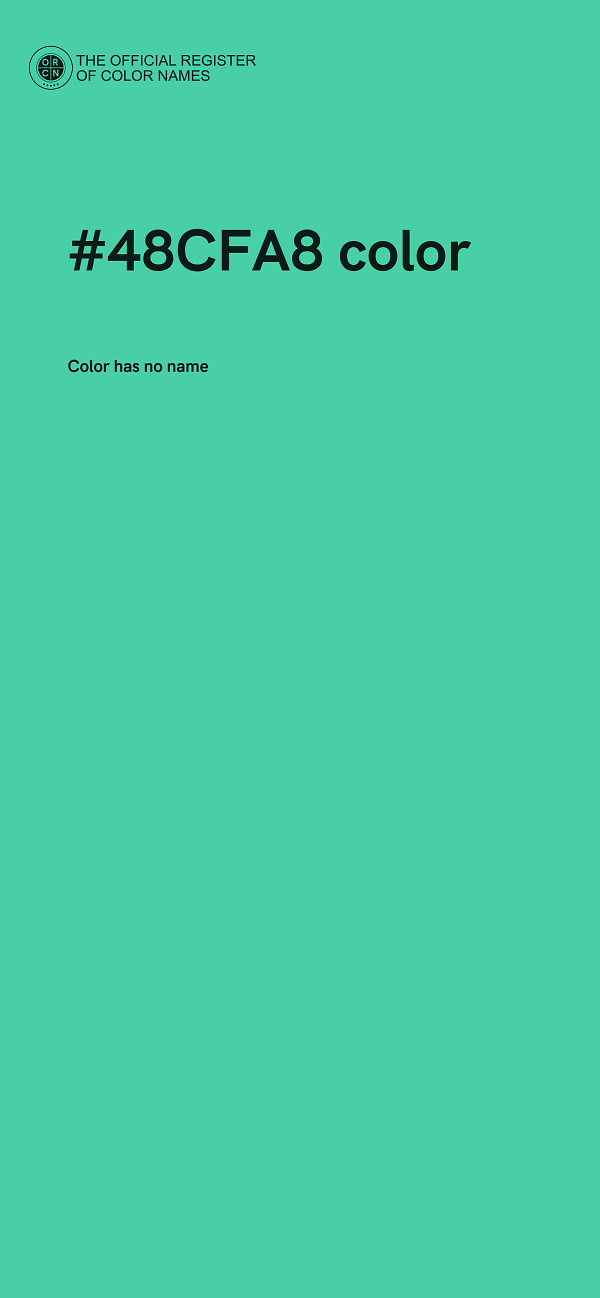 #48CFA8 color image