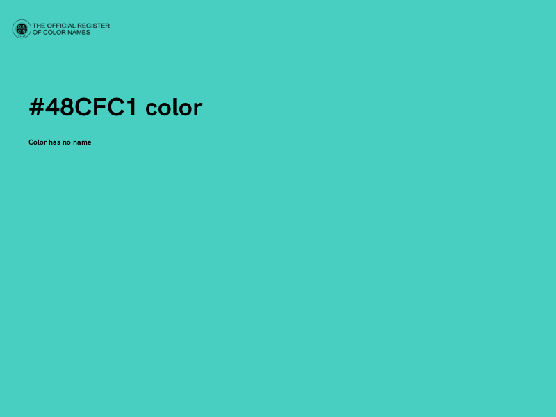 #48CFC1 color image