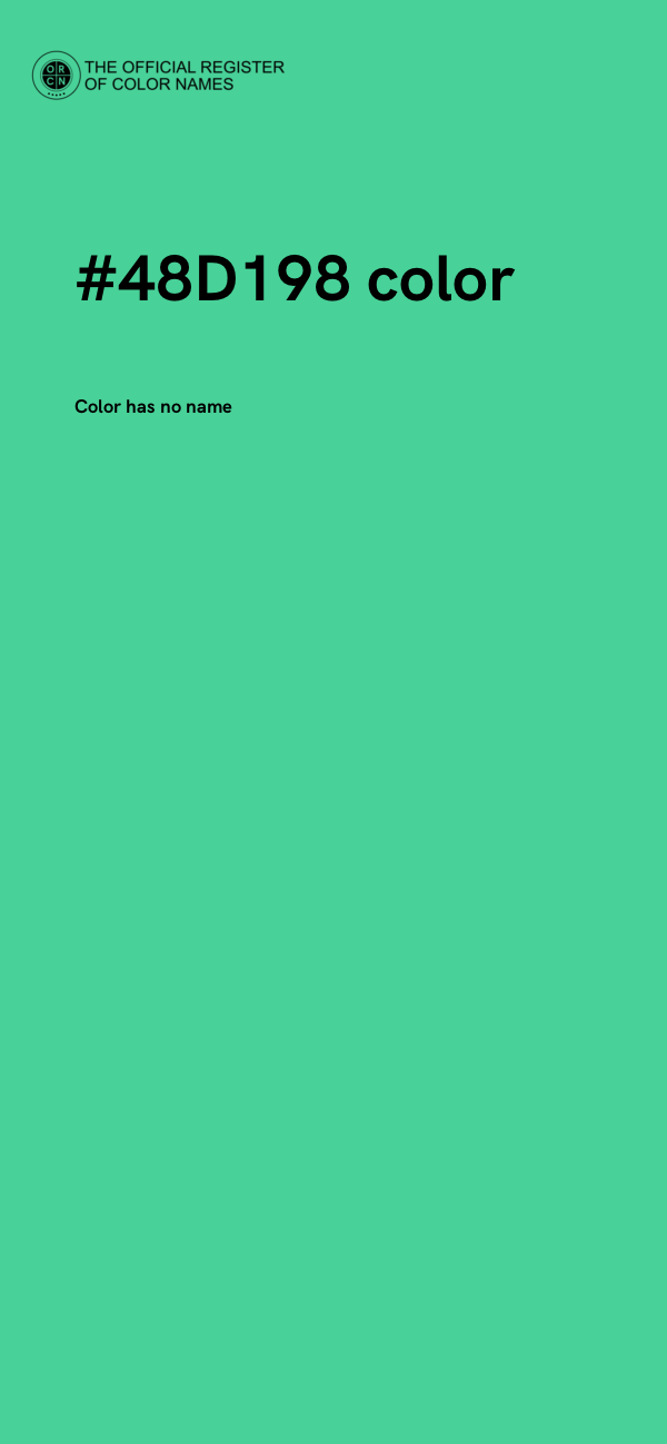 #48D198 color image