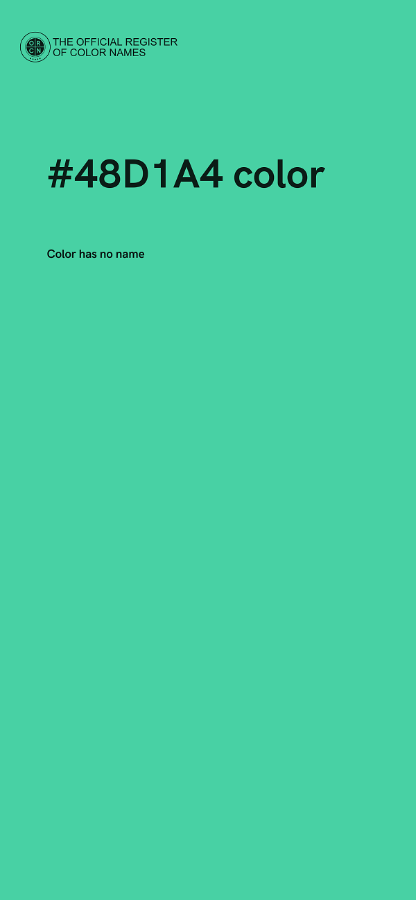 #48D1A4 color image