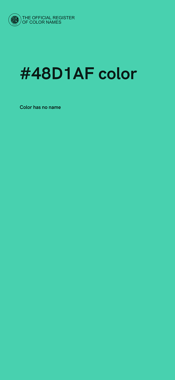 #48D1AF color image
