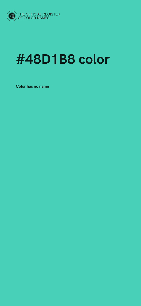 #48D1B8 color image