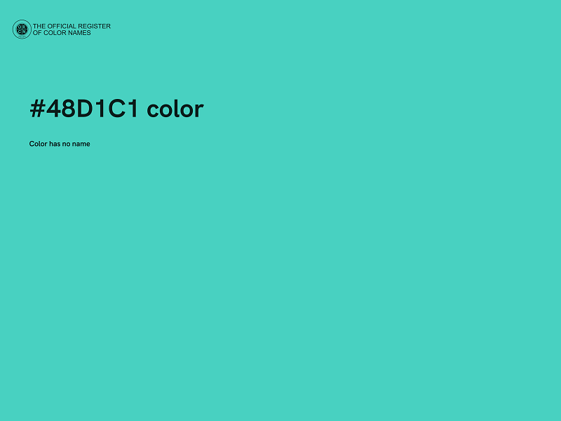 #48D1C1 color image