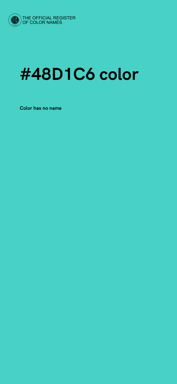#48D1C6 color image
