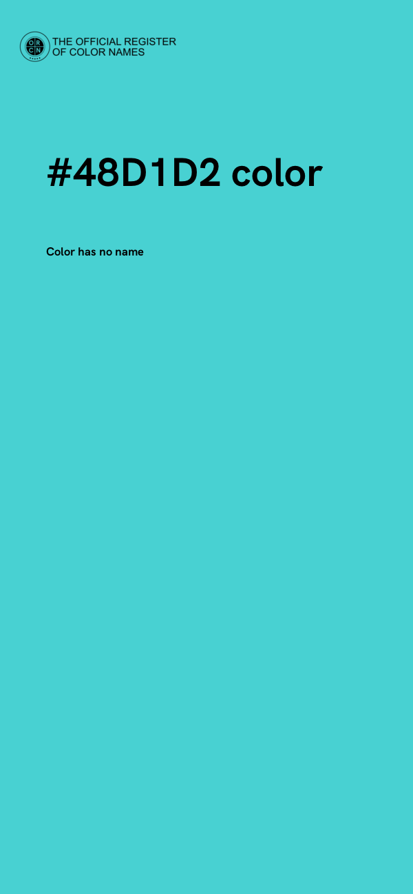 #48D1D2 color image