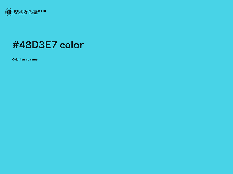 #48D3E7 color image