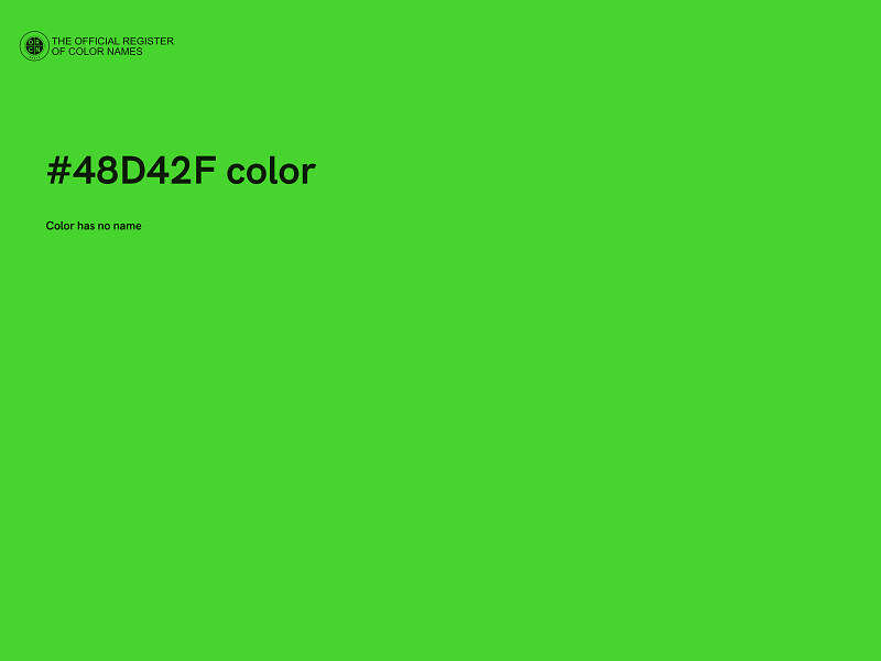 #48D42F color image