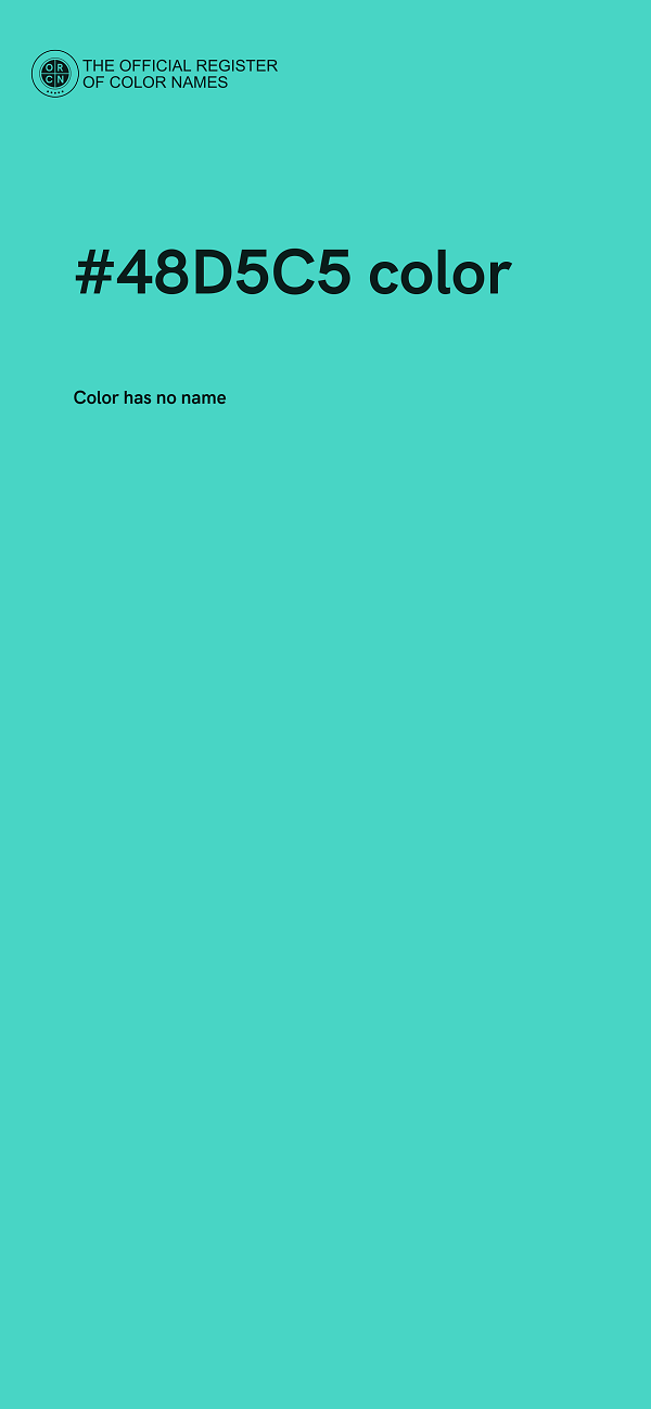 #48D5C5 color image