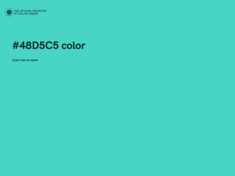 #48D5C5 color image