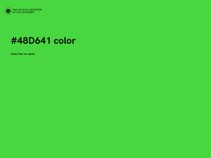 #48D641 color image