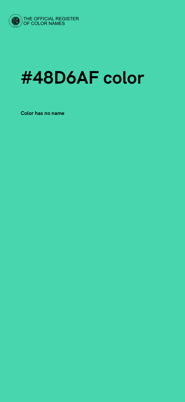 #48D6AF color image