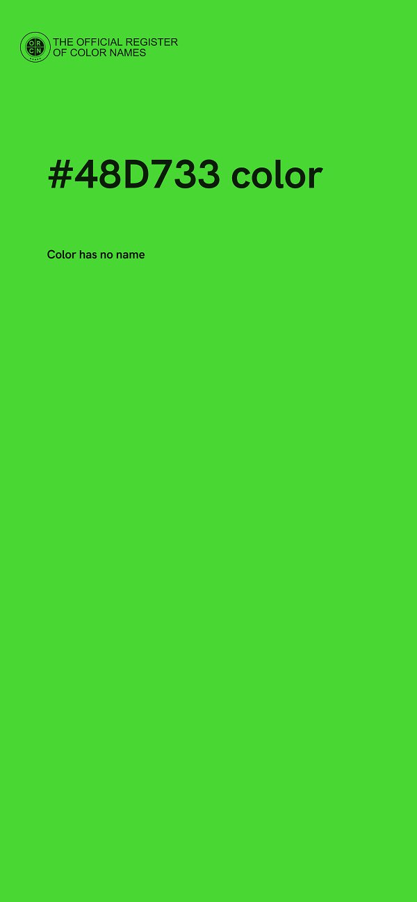 #48D733 color image