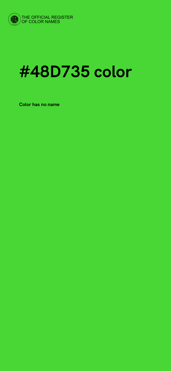 #48D735 color image