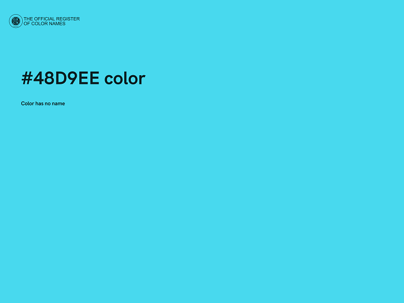 #48D9EE color image