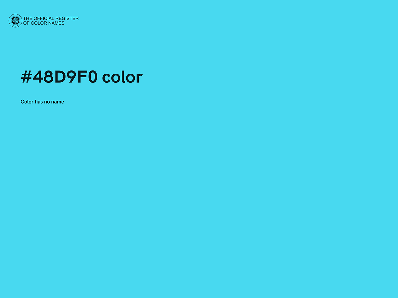 #48D9F0 color image