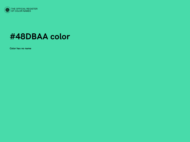#48DBAA color image