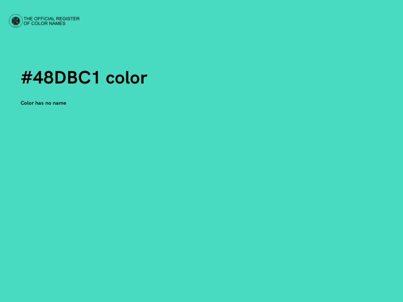 #48DBC1 color image
