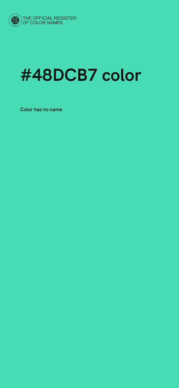 #48DCB7 color image