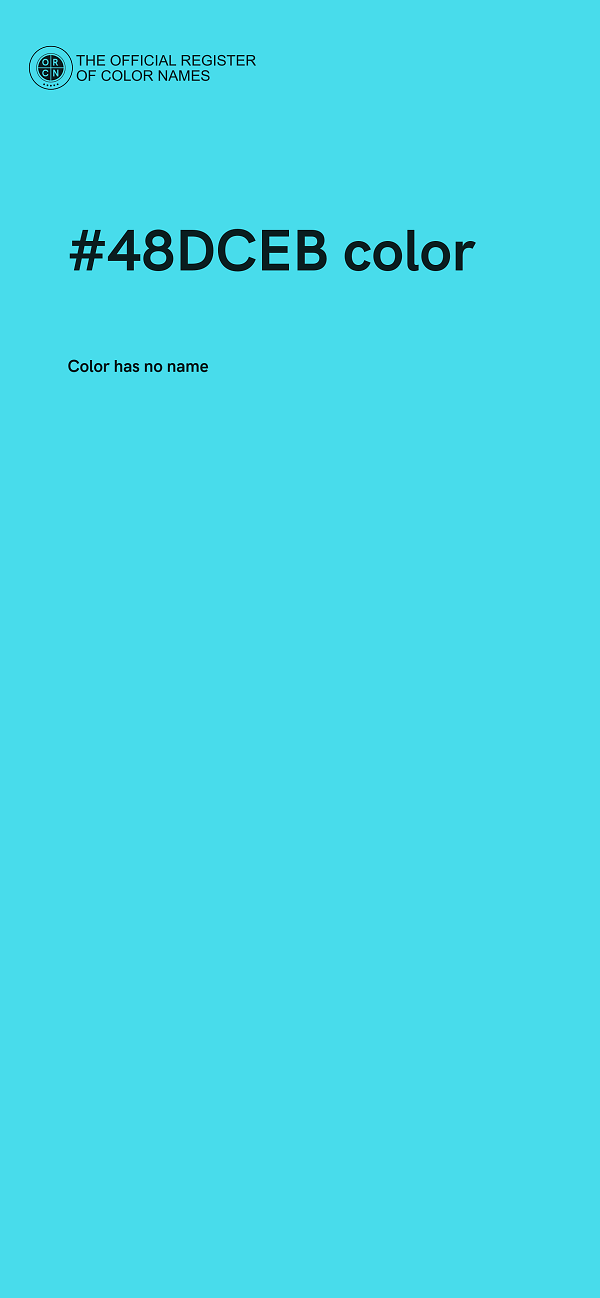 #48DCEB color image