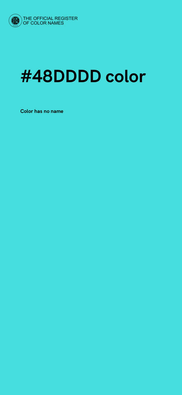 #48DDDD color image
