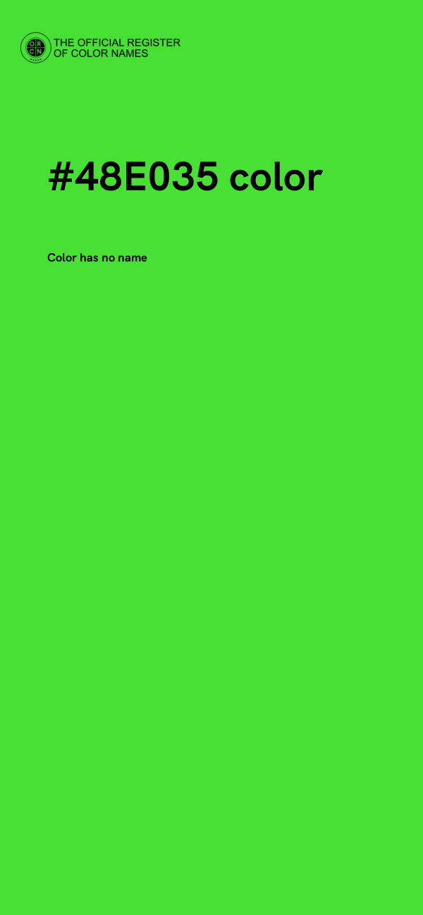 #48E035 color image