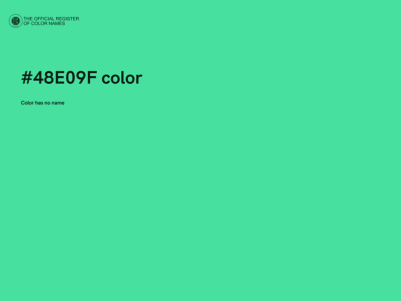 #48E09F color image