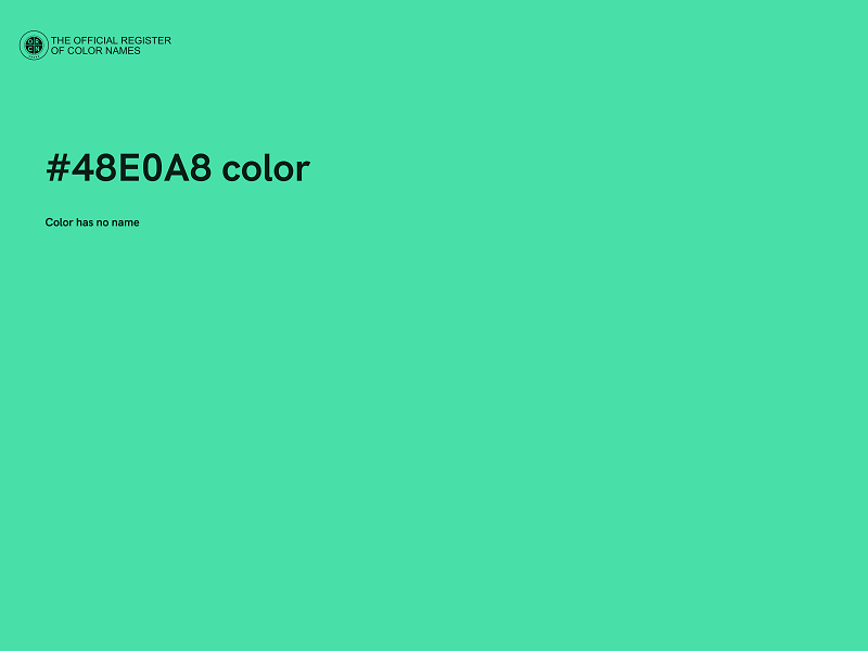 #48E0A8 color image