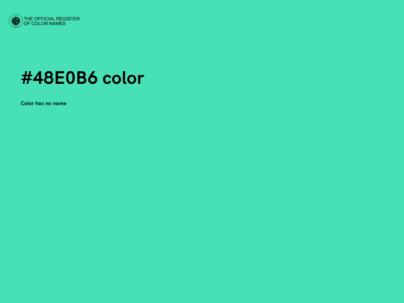 #48E0B6 color image