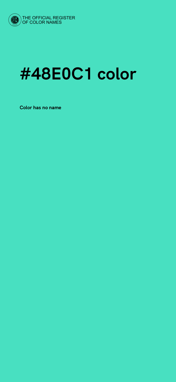 #48E0C1 color image