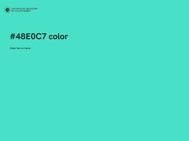 #48E0C7 color image