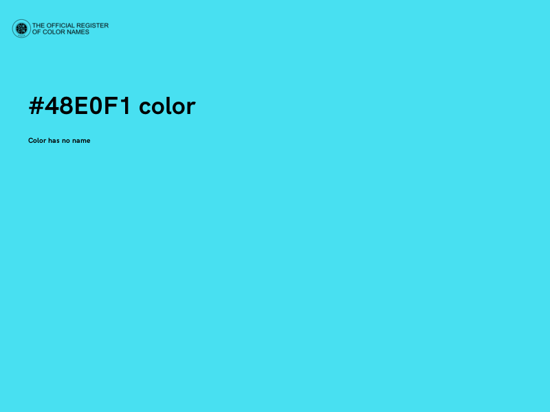 #48E0F1 color image