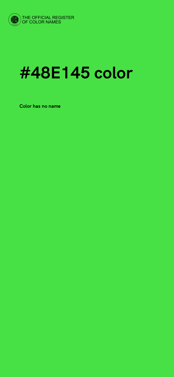 #48E145 color image
