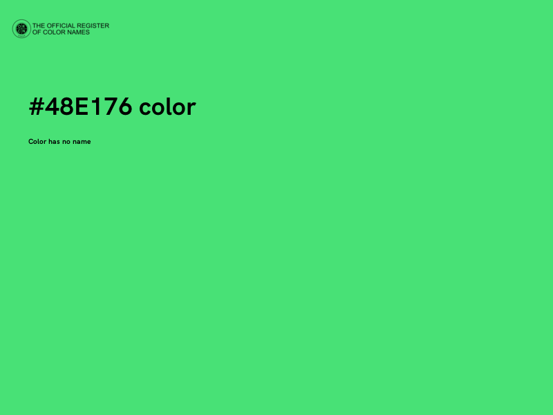 #48E176 color image