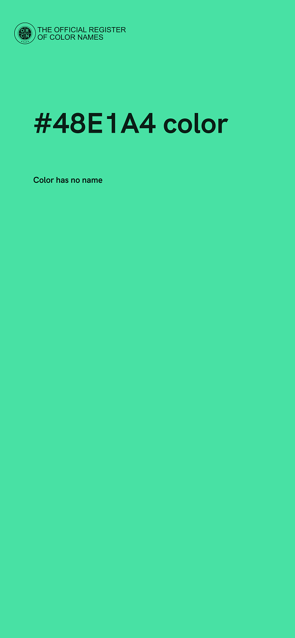 #48E1A4 color image