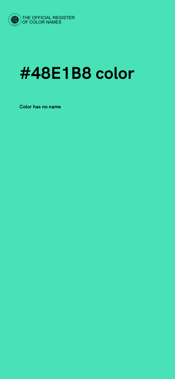 #48E1B8 color image