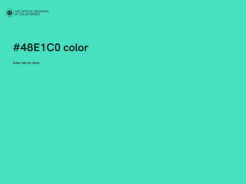 #48E1C0 color image