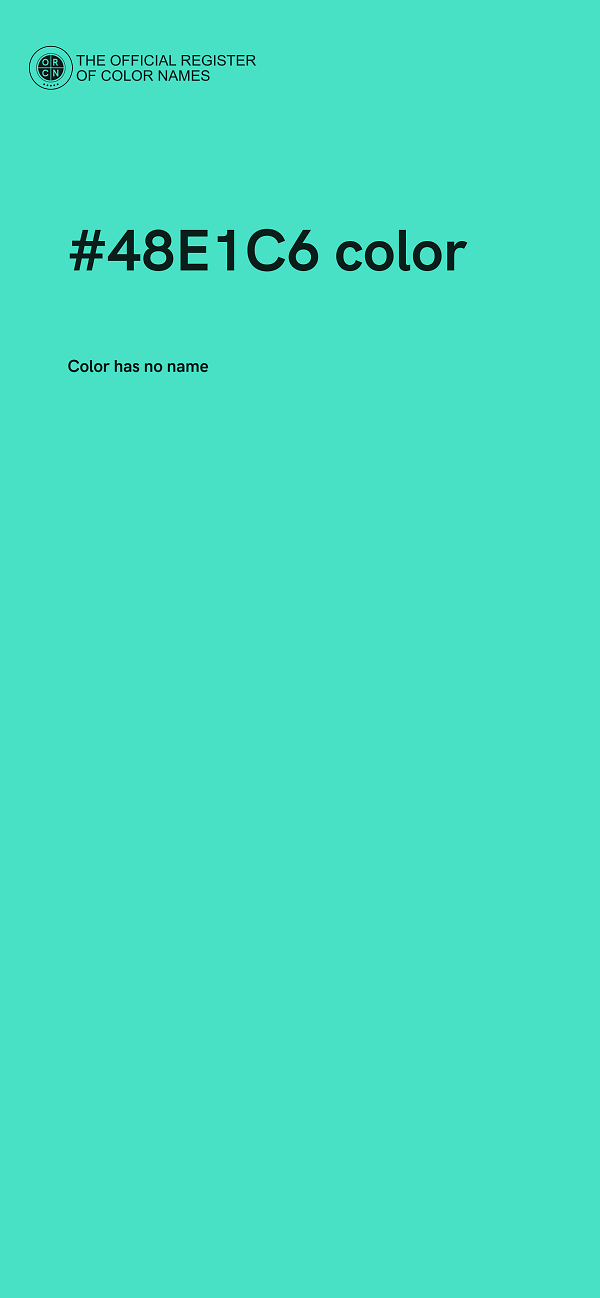 #48E1C6 color image