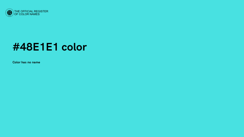#48E1E1 color image